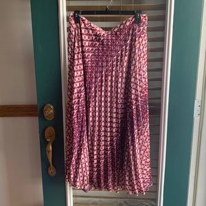 Anthropologie pleated maxi skirt
